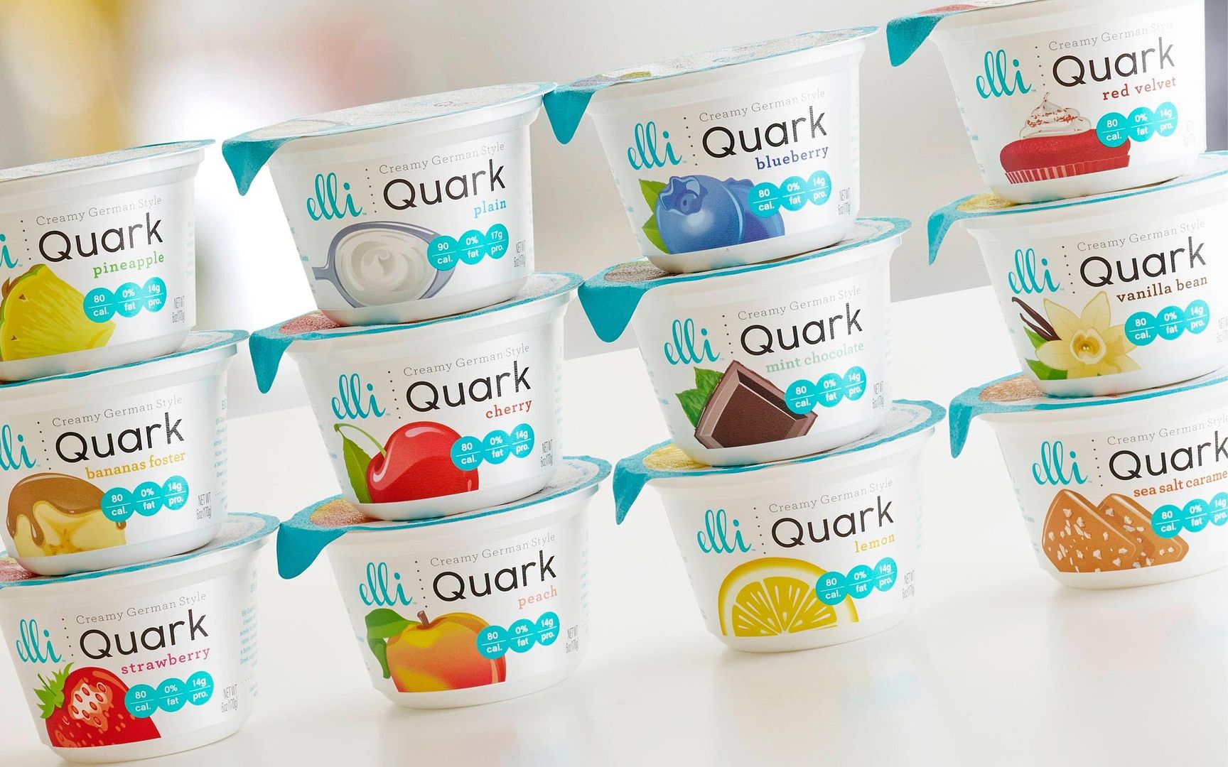 Elli Quark alternative to yogurts without added sugar. Plus, more protein and no artificial colors/flavors/GMOs