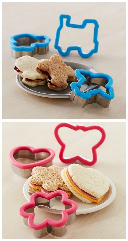 Fun shape sandwich cutters make bagged lunches more fun