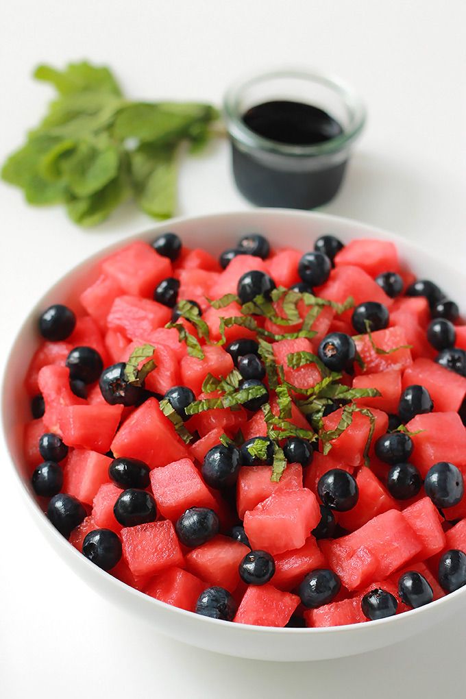 Watermelon Blueberry Salad: World's easiest 4th of July Treat | The Whole Serving