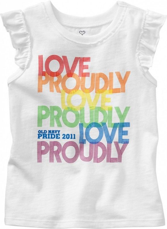 Old Navy Pride clothes for babies and kids