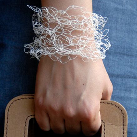 paper yarn bracelet