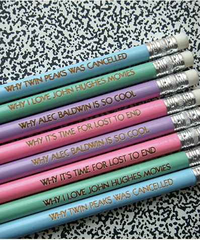 pop culture pencils