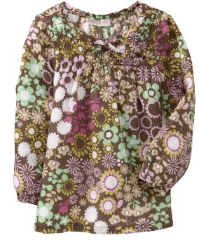 girls floral tunic