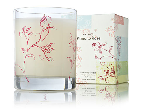 Thymes Kimono Rose candle