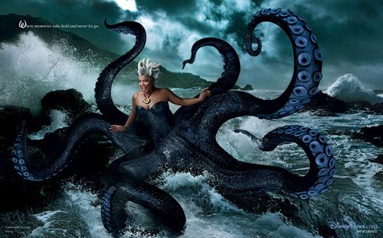 queen latifa as ursula the sea witch