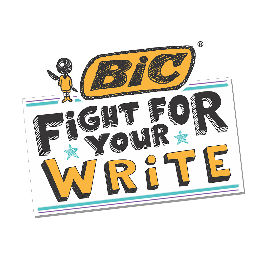 BIC Fight for Your Write campaign: Sign the pledge to encourage handwriting at home, and they'll donate a pen/pencil to a classroom in need through AdoptAClassroom