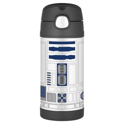R2D2 Thermos funtainer with straw | cool lunchbox accessories for back to school