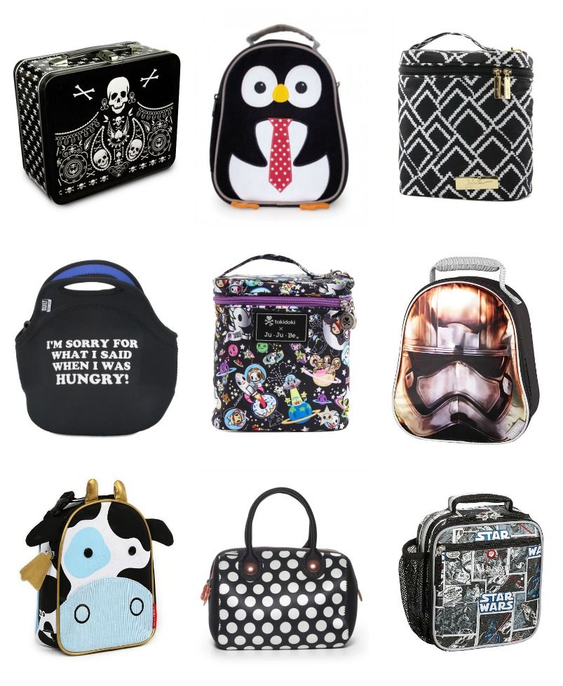 Black and white and cool all over: cool lunchboxes for back to school | Cool Mom Picks
