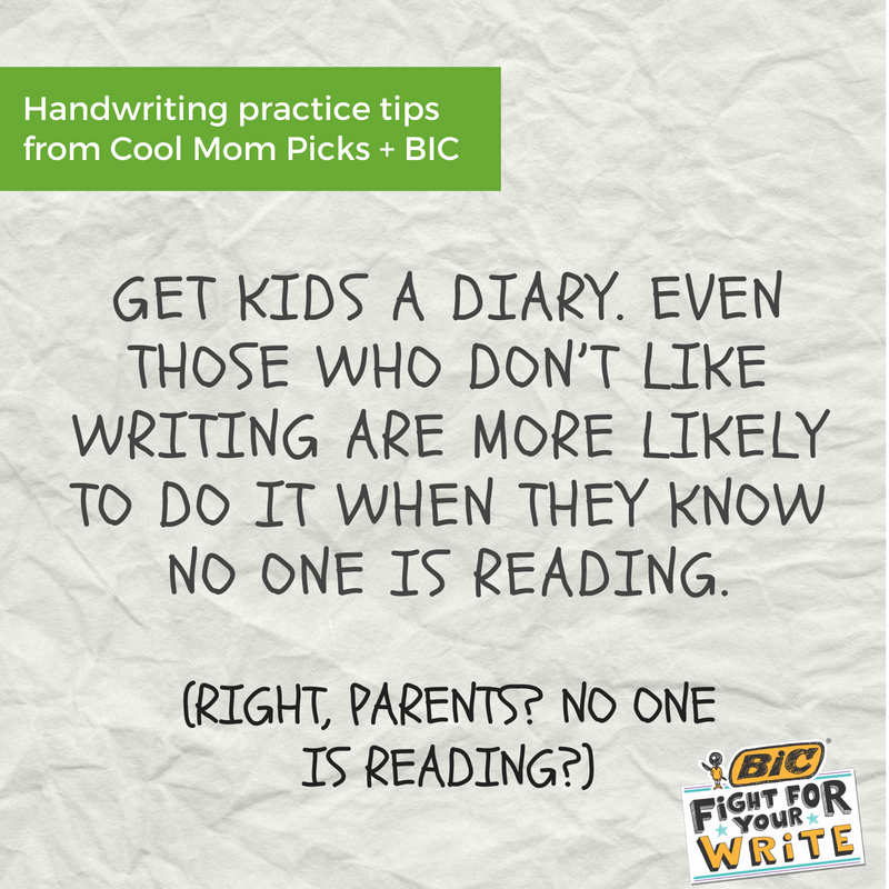 Handwriting practice for kids: Diaries and journals work!