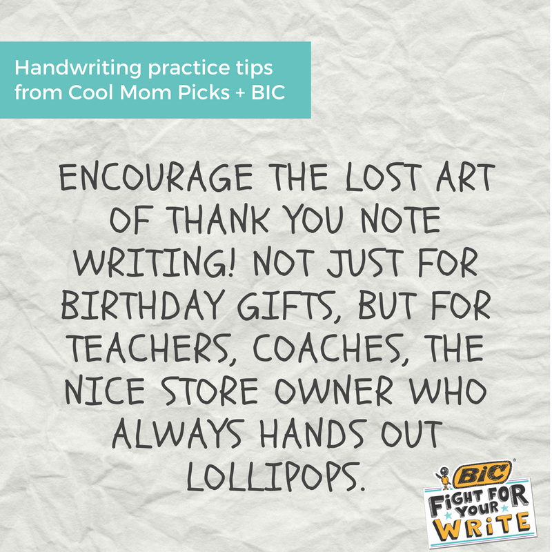 Handwriting tips for kids: Make sure the lost art of thank you note writing isn't lost! 