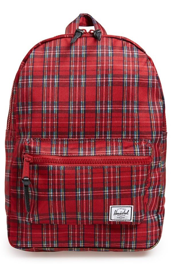 Herschel Supply Co backpack in a very cool red plaid | back to school shopping