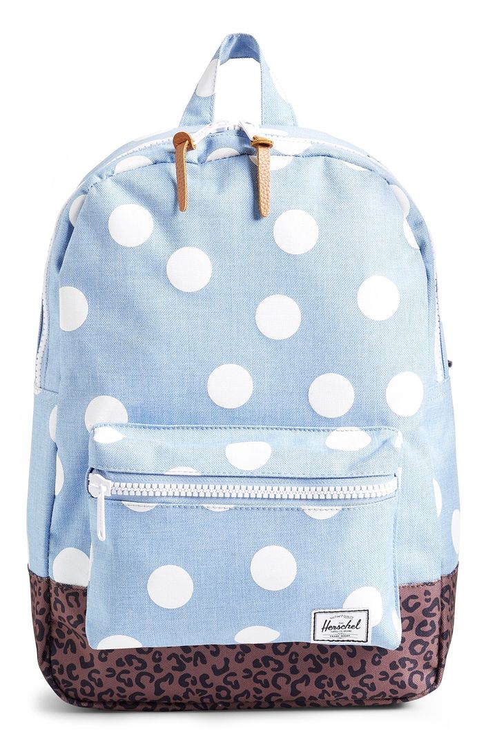 Herschel Supply Co polka dot backpack | back to school shopping