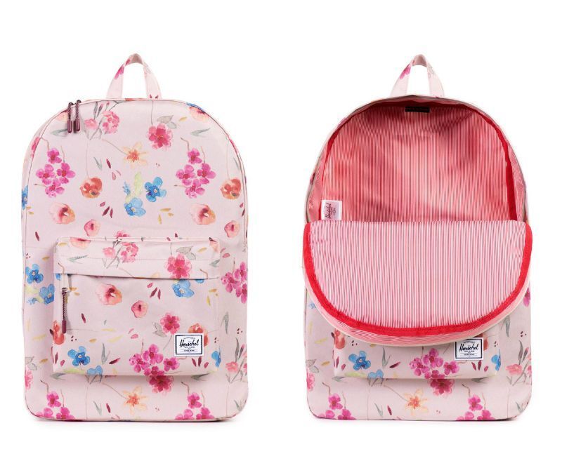 Herschel Supply Co backpack in new ruby khaki floral pattern