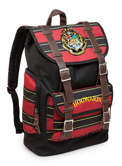 Hogwarts Rucksack at Think Geek: Warranty voided if carrying the Monster Book of Monsters
