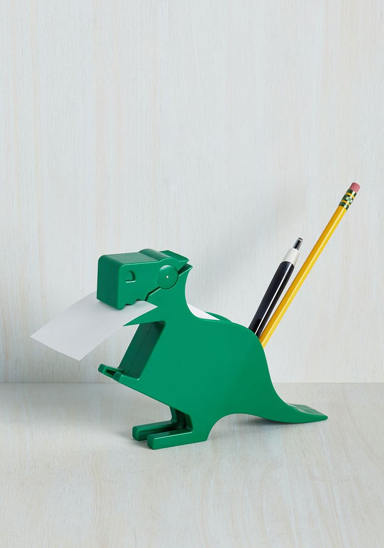 Cool school supplies: Memosaurus Rex desk organizer | Back to school guide 2016