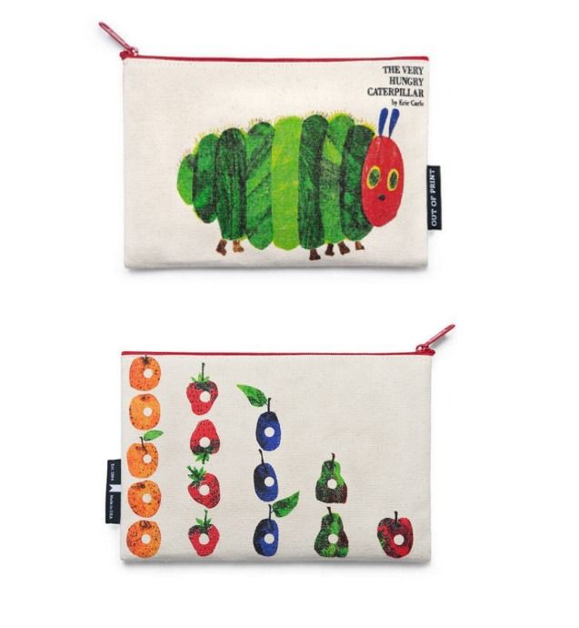 Very Hungry Caterpillar Pencil Pouch from Out of Print Clothing. Cute!