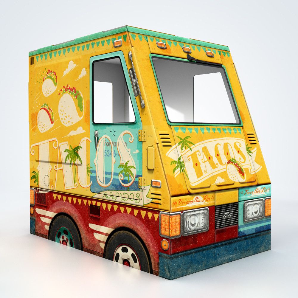 Cardboard play taco truck for kids! |OTO
