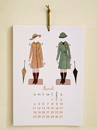 Tiny Us 2012 printable calendars