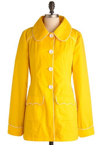 yellow 70s coat