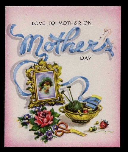 vintage mother's day card