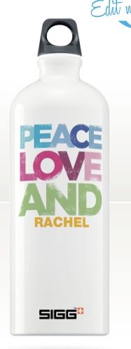 personalized sigg bottle with text