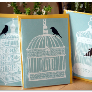 bird cage cards