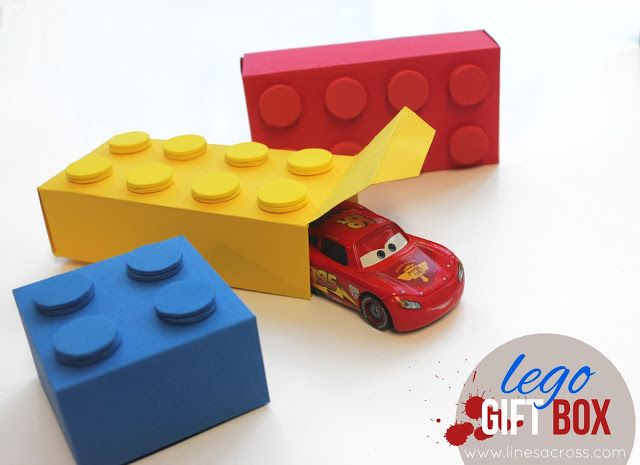 DIY LEGO party favor boxes