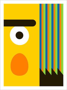 Bert modern art poster 