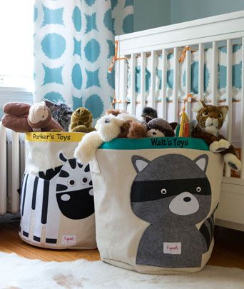 Personalized 3 Sprouts kids' storage bins | Makaboo