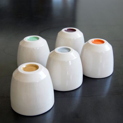 Pigeon Toe Tumblers with colored bottoms