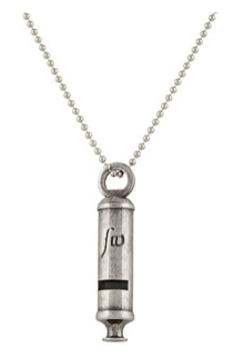 Mother's Day gift ideas: Whistle for Peace pendant