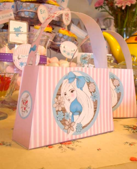 Alice in Wonderland printable party decorations from Creative Little Stars