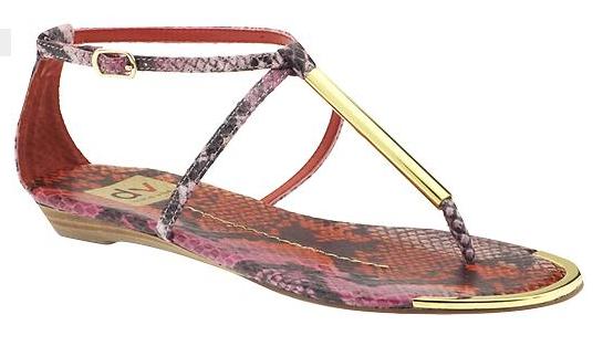 DV snakeskin gladiator sandals