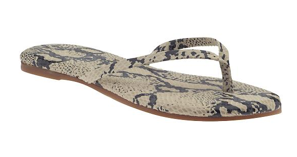 Stylish comfy shoe picks: Yosi Samra animal print flip flops