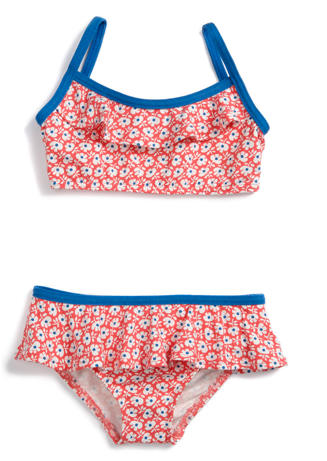 Girls' swimsuit picks: ruffle bikini at Mini Boden