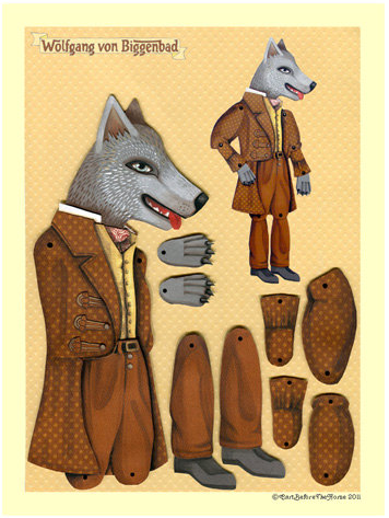 articulated paper dolls | cart before the horse