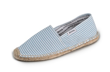 soludos striped espadrille in blue