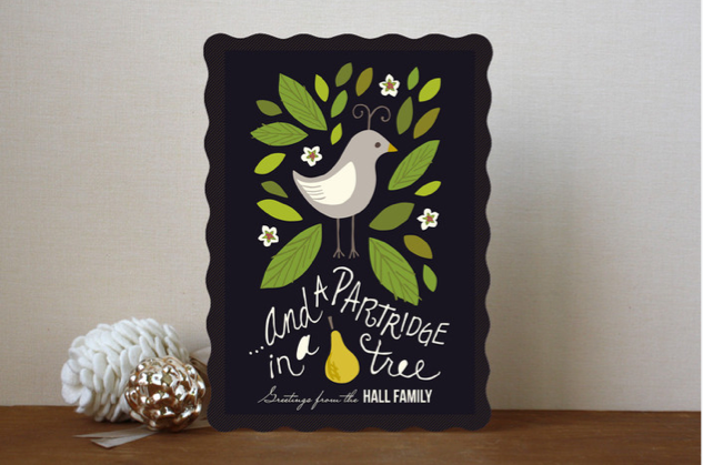 partridge in a pear tree holiday card | minted