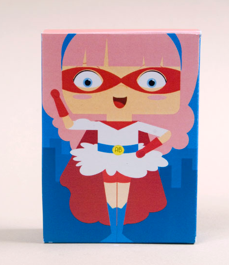 Personalized superhero crayons: Supergirl!