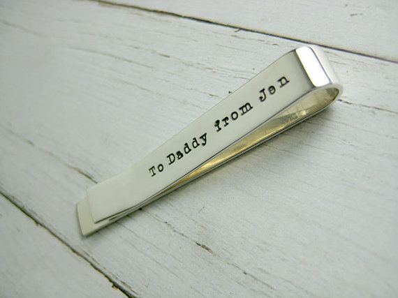 Father's Day gifts for new dads: Personalized tie clip