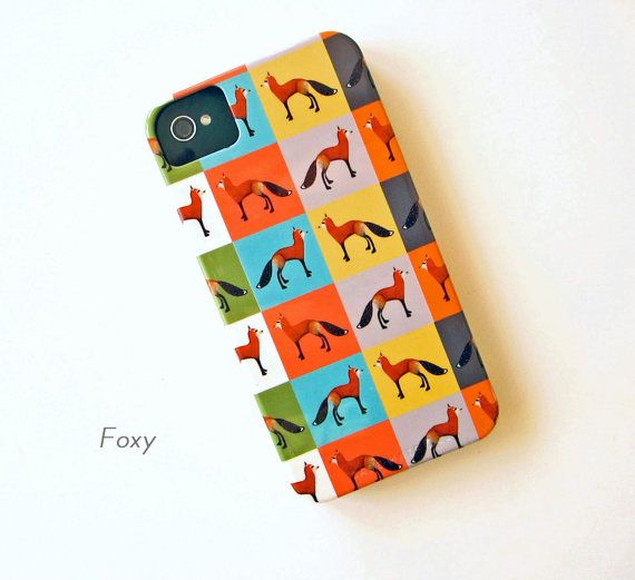 iphone case with foxes