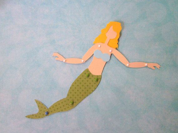 mermaid paper doll