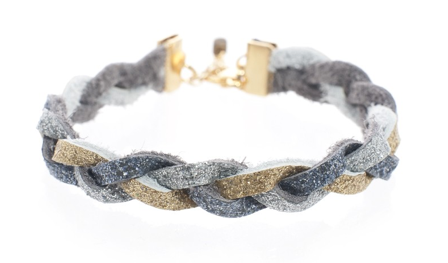 Metallic braided bracelet | Sarah Broski