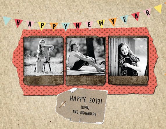 Custom New Year's photo card | In Or Out Media