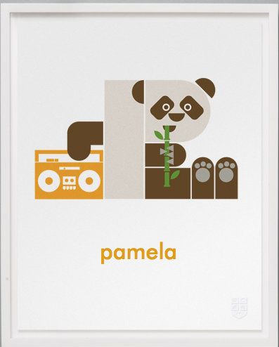 Wee Alphas personalized animal alphabet name prints | Wee Society