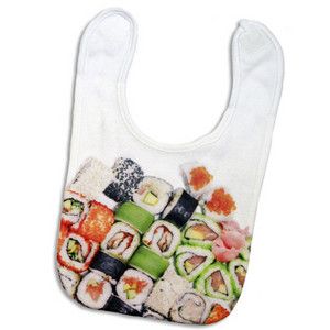 sushi baby bib