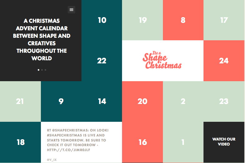 It's a Shape Online Advent Calendar