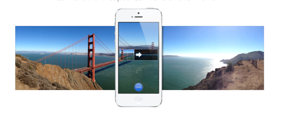 iPhone 5 panorama camera