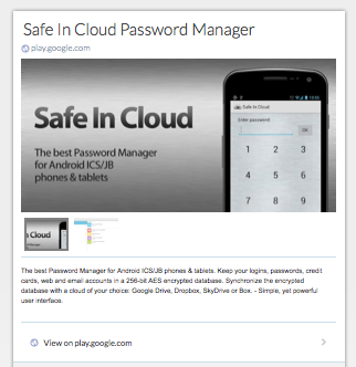 Safe in Cloud Password Manager for Android