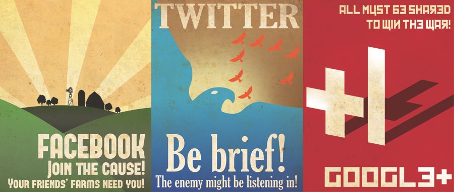 social media propaganda posters